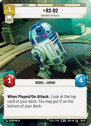 {SW-R}R2-D2 - Ignoring Protocol (Hyperspace) (Weekly Play Promo) (10/20) [Spark of Rebellion Weekly Play Promo Promo]