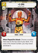 {SW-R}C-3PO - Protocol Droid (Hyperspace) (Weekly Play Promo) (9/20) [Spark of Rebellion Weekly Play Promo Promo]