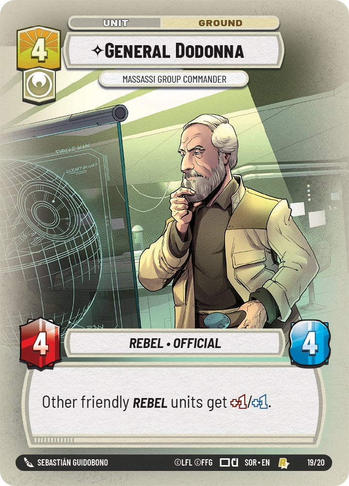 {SW-C}General Dodonna - Massassi Group Commander (Weekly Play Promo) (19/20) [Spark of Rebellion Weekly Play Promo Promo]