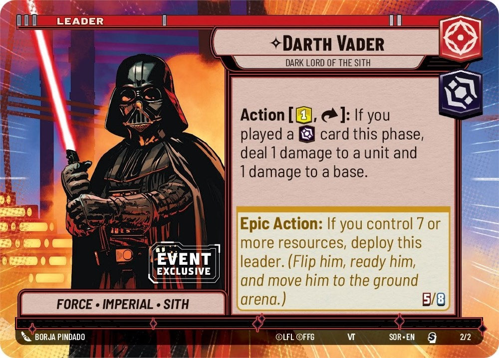 {SW-LD}Darth Vader - Dark Lord of the Sith (Hyperspace) (2/2) [Spark of Rebellion Event Exclusive Promo]