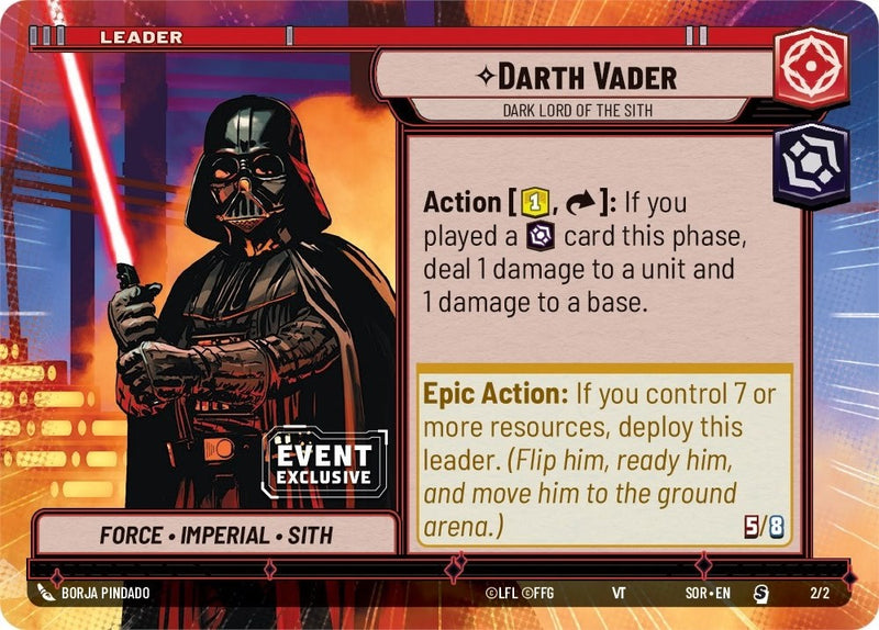 {SW-LD}Darth Vader - Dark Lord of the Sith (Hyperspace) (2/2) [Spark of Rebellion Event Exclusive Promo]