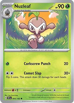 [PKM] Nuzleaf (004/162) [Scarlet & Violet: Temporal Forces]
