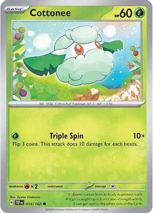 [PKM] Cottonee (014/162) [Scarlet & Violet: Temporal Forces]