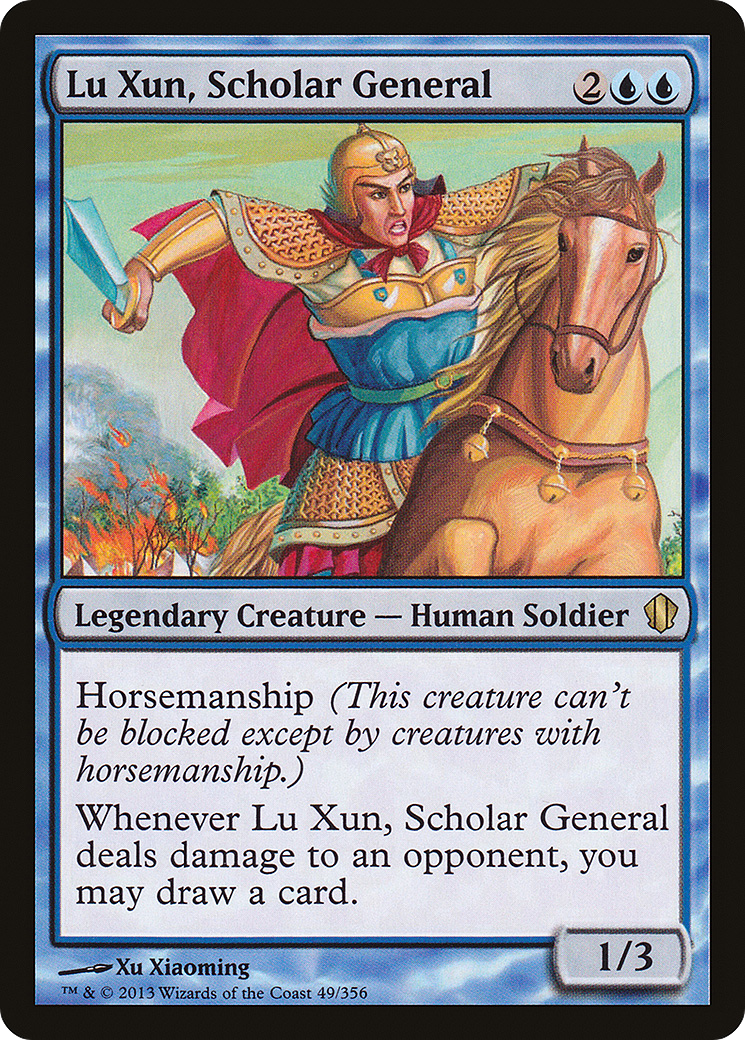 {R} Lu Xun, Scholar General [Commander 2013][C13 049]