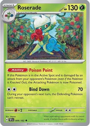 [PKM] Roserade (009/162) [Scarlet & Violet: Temporal Forces]