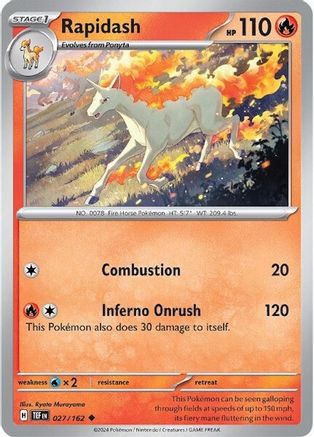 [PKM-C] Rapidash (027/162) [Scarlet & Violet: Temporal Forces]