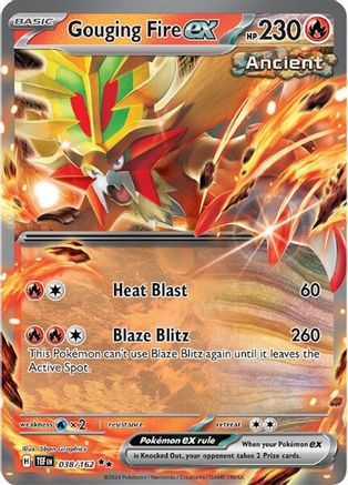 [PKM-R] Gouging Fire ex (038/162) [Scarlet & Violet: Temporal Forces]