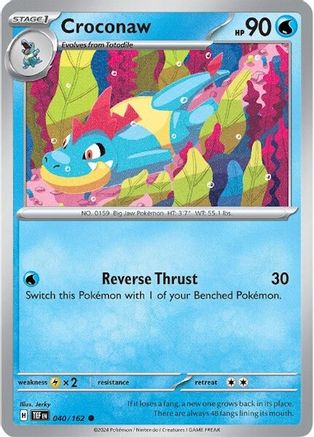 [PKM] Croconaw (040/162) [Scarlet & Violet: Temporal Forces]
