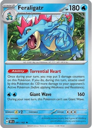 [PKM-R] Feraligatr (041/162) [Scarlet & Violet: Temporal Forces]