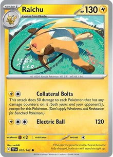 [PKM] Raichu (052/162) [Scarlet & Violet: Temporal Forces]