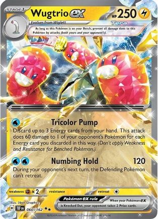 [PKM-R] Wugtrio ex (060/162) [Scarlet & Violet: Temporal Forces]