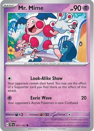 [PKM-C] Mr. Mime (063/162) [Scarlet & Violet: Temporal Forces]