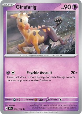 [PKM] Girafarig (066/162) [Scarlet & Violet: Temporal Forces]