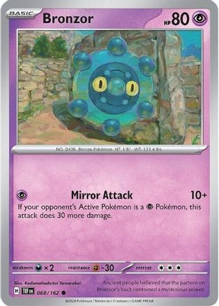 [PKM] Bronzor (068/162) [Scarlet & Violet: Temporal Forces]