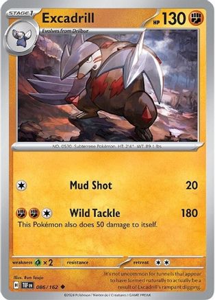 [PKM] Excadrill (086/162) [Scarlet & Violet: Temporal Forces]
