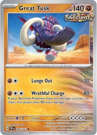 [PKM-C] Great Tusk (096/162) [Scarlet & Violet: Temporal Forces]