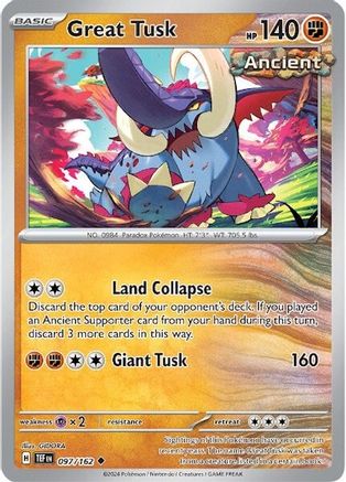 [PKM] Great Tusk (097/162) [Scarlet & Violet: Temporal Forces]
