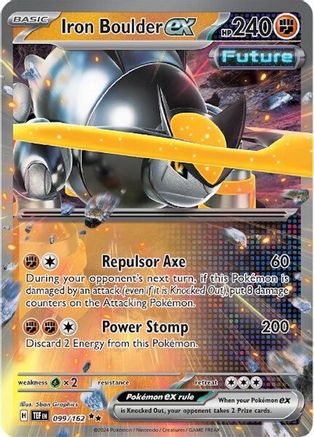 [PKM-R] Iron Boulder ex (099/162) [Scarlet & Violet: Temporal Forces]