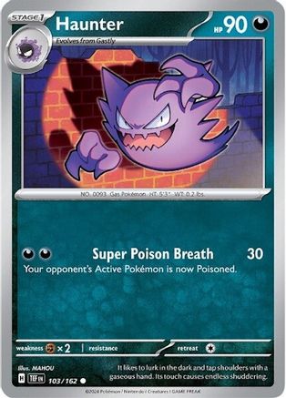 [PKM] Haunter (103/162) [Scarlet & Violet: Temporal Forces]