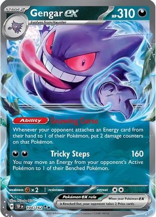 [PKM-R] Gengar ex (104/162) [Scarlet & Violet: Temporal Forces]
