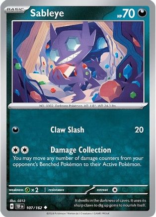 [PKM-C] Sableye (107/162) [Scarlet & Violet: Temporal Forces]