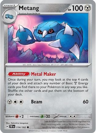 [PKM] Metang (114/162) [Scarlet & Violet: Temporal Forces]