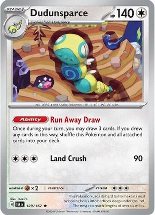 [PKM-R] Dudunsparce (129/162) [Scarlet & Violet: Temporal Forces]