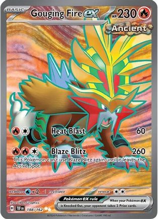 [PKM] Gouging Fire ex (188/162) [Scarlet & Violet: Temporal Forces]