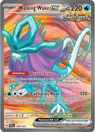 [PKM] Walking Wake ex (189/162) [Scarlet & Violet: Temporal Forces]