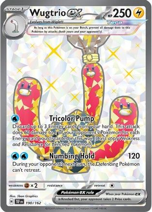 [PKM-R] Wugtrio ex (190/162) [Scarlet & Violet: Temporal Forces]