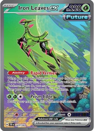 [PKM-R] Iron Leaves ex (203/162) [Scarlet & Violet: Temporal Forces]