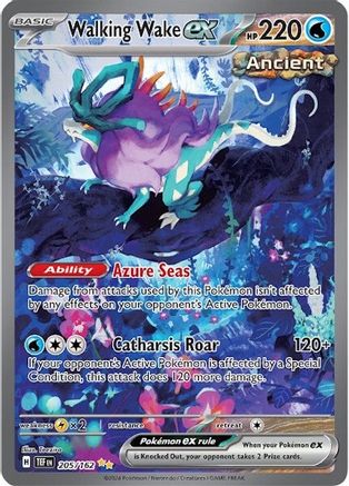 [PKM-R] Walking Wake ex (205/162) [Scarlet & Violet: Temporal Forces]