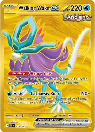 [PKM] Walking Wake ex (215/162) [Scarlet & Violet: Temporal Forces]