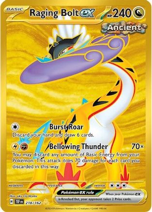 [PKM] Raging Bolt ex (218/162) [Scarlet & Violet: Temporal Forces]