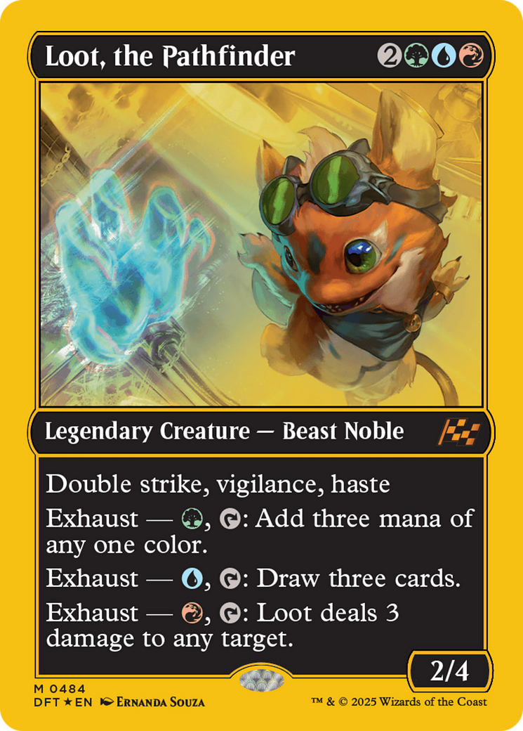 {@R} Loot, the Pathfinder (First-Place Foil) [Aetherdrift][DFT 484]