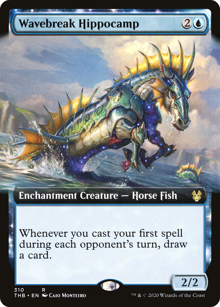 {R} Wavebreak Hippocamp (Extended Art) [Theros Beyond Death][THB 310] - Misty Mountain Games
