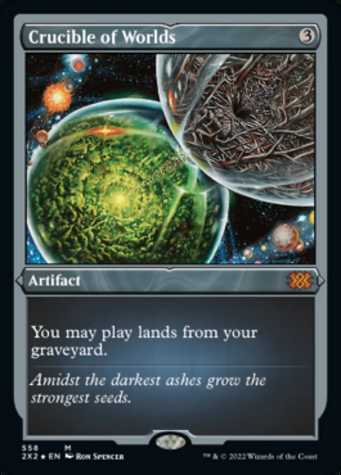 {R} Crucible of Worlds (Foil Etched) [Double Masters 2022][2X2 558]