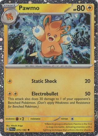 [PKM-R] Pawmo (075/193) (Cosmo Foil) [Scarlet & Violet: Paldea Evolved]