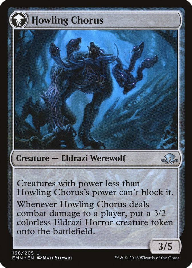 {C} Shrill Howler // Howling Chorus [Eldritch Moon][EMN 168]