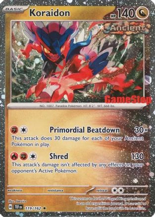 [PKM] Koraidon (119/162) (GameStop Promo) [Miscellaneous Cards]