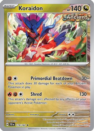 [PKM-R] Koraidon (119/162) (Theme Deck Exclusive) [Scarlet & Violet: Temporal Forces]