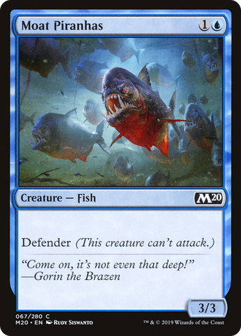 {C} Moat Piranhas [Core Set 2020][M20 067]