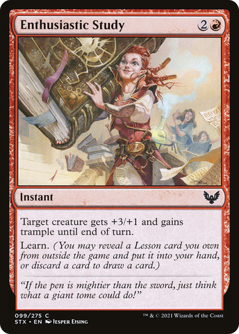 {C} Enthusiastic Study [Strixhaven: School of Mages][STX 099]