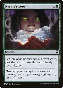 {C} Nature's Lore [Commander Legends: Battle for Baldur's Gate][CLB 244]