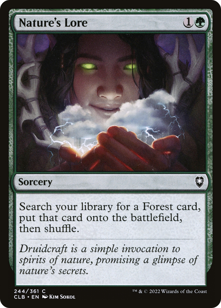 {C} Nature's Lore [Commander Legends: Battle for Baldur's Gate][CLB 244]