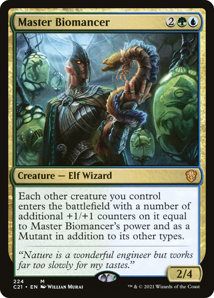 {R} Master Biomancer [Commander 2021][C21 224]