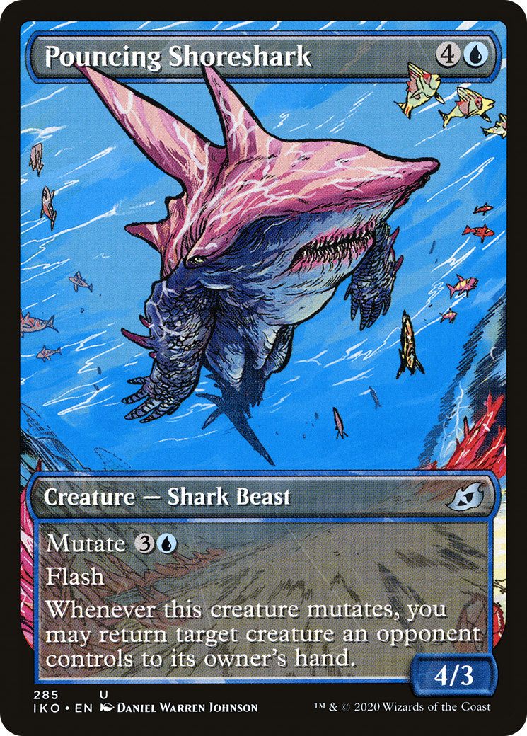 {C} Pouncing Shoreshark (Showcase) [Ikoria: Lair of Behemoths][IKO 285]