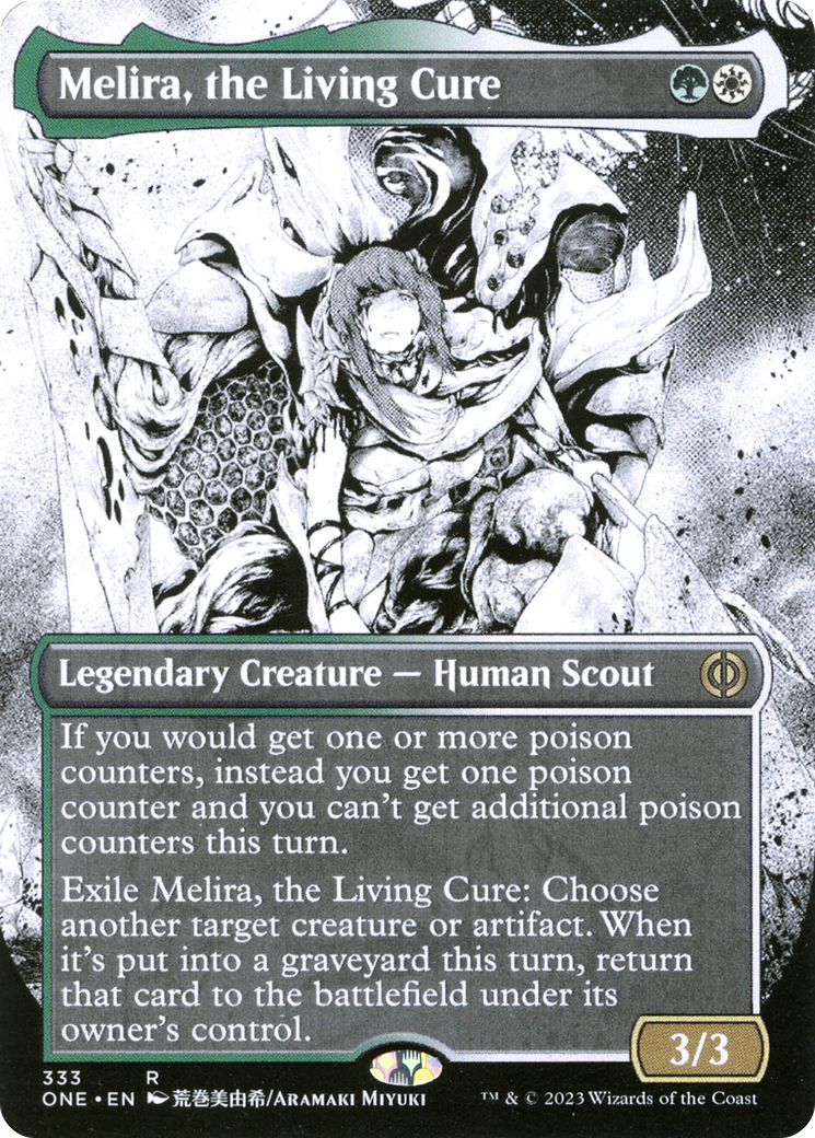 {R} Melira, the Living Cure (Borderless Manga) [Phyrexia: All Will Be One][ONE 333]