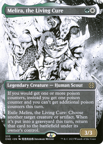 {R} Melira, the Living Cure (Borderless Manga) [Phyrexia: All Will Be One][ONE 333]