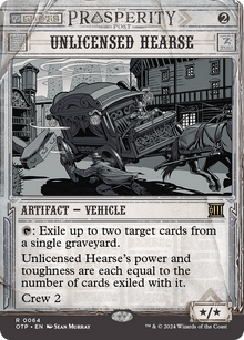 {R} Unlicensed Hearse [Outlaws of Thunder Junction: Breaking News][OTP 064]